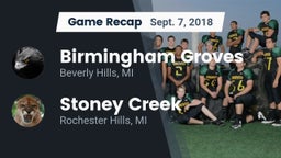 Recap: Birmingham Groves  vs. Stoney Creek  2018