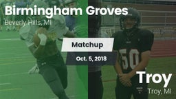 Matchup: Groves vs. Troy  2018