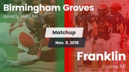 Matchup: Groves vs. Franklin  2018