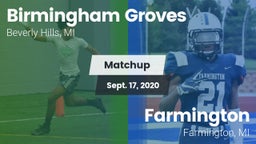 Matchup: Groves vs. Farmington  2020