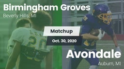 Matchup: Groves vs. Avondale  2020