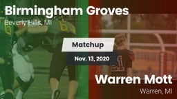 Matchup: Groves vs. Warren Mott  2020