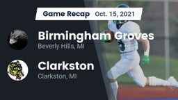 Recap: Birmingham Groves  vs. Clarkston  2021