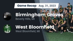 Recap: Birmingham Groves  vs. West Bloomfield  2023