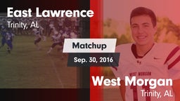 Matchup: East Lawrence vs. West Morgan  2016