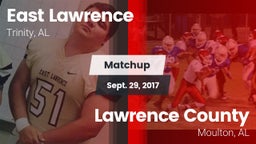 Matchup: East Lawrence vs. Lawrence County  2017