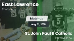 Matchup: East Lawrence vs. St. John Paul II Catholic  2018
