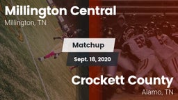 Matchup: Millington Central vs. Crockett County  2020