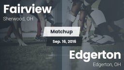 Matchup: Fairview vs. Edgerton  2016