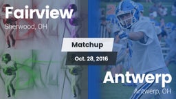 Matchup: Fairview vs. Antwerp  2016