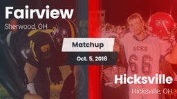 Matchup: Fairview vs. Hicksville  2018