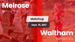 Matchup: Melrose vs. Waltham  2017