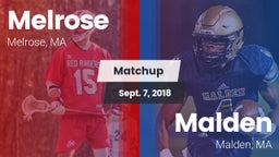 Matchup: Melrose vs. Malden  2018