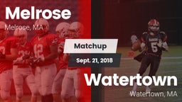 Matchup: Melrose vs. Watertown  2018