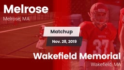 Matchup: Melrose vs. Wakefield Memorial  2019