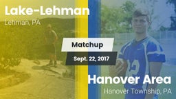 Matchup: Lake-Lehman vs. Hanover Area  2017