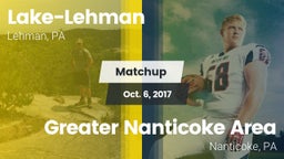 Matchup: Lake-Lehman vs. Greater Nanticoke Area  2017