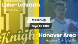 Matchup: Lake-Lehman vs. Hanover Area  2020
