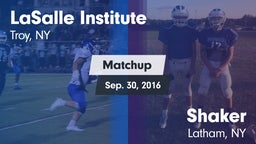 Matchup: LaSalle Institute vs. Shaker  2016