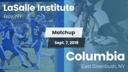 Matchup: LaSalle Institute vs. Columbia  2018