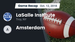 Recap: LaSalle Institute  vs. Amsterdam  2018