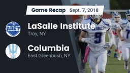 Recap: LaSalle Institute  vs. Columbia  2018