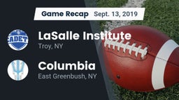 Recap: LaSalle Institute  vs. Columbia  2019