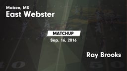 Matchup: East Webster vs. Ray Brooks 2016