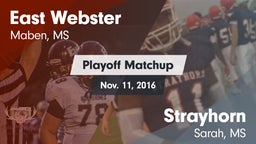 Matchup: East Webster vs. Strayhorn  2016