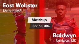 Matchup: East Webster vs. Baldwyn  2016