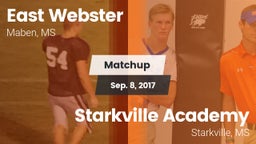 Matchup: East Webster vs. Starkville Academy  2017