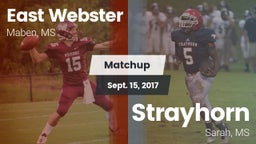 Matchup: East Webster vs. Strayhorn  2017