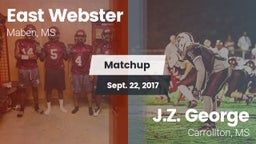 Matchup: East Webster vs. J.Z. George  2017