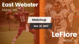 Matchup: East Webster vs. LeFlore  2017