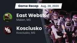 Recap: East Webster  vs. Kosciusko  2020