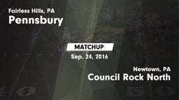 Matchup: Pennsbury vs. Council Rock North  2016