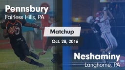 Matchup: Pennsbury vs. Neshaminy  2016