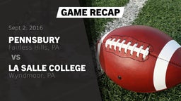 Recap: Pennsbury  vs. La Salle College  2016