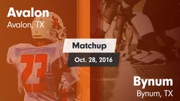 Matchup: Avalon vs. Bynum  2016