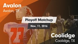 Matchup: Avalon vs. Coolidge  2016
