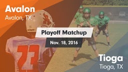 Matchup: Avalon vs. Tioga  2016