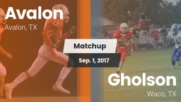 Matchup: Avalon vs. Gholson  2017