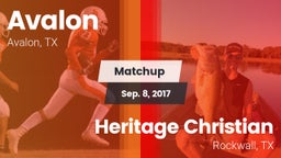 Matchup: Avalon vs. Heritage Christian  2017