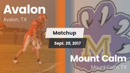 Matchup: Avalon vs. Mount Calm  2017