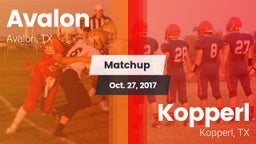 Matchup: Avalon vs. Kopperl  2017