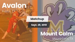 Matchup: Avalon vs. Mount Calm  2018
