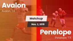 Matchup: Avalon vs. Penelope  2018