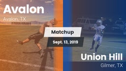 Matchup: Avalon vs. Union Hill  2019