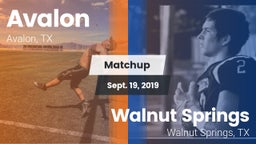 Matchup: Avalon vs. Walnut Springs  2019
