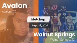 Matchup: Avalon vs. Walnut Springs  2020